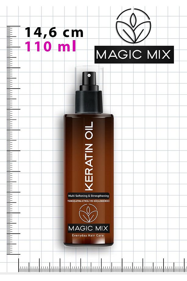 Magıc Mıx Aşırı Yıpranmış Saçlar Için Keratin Yağı 110 ml - 7