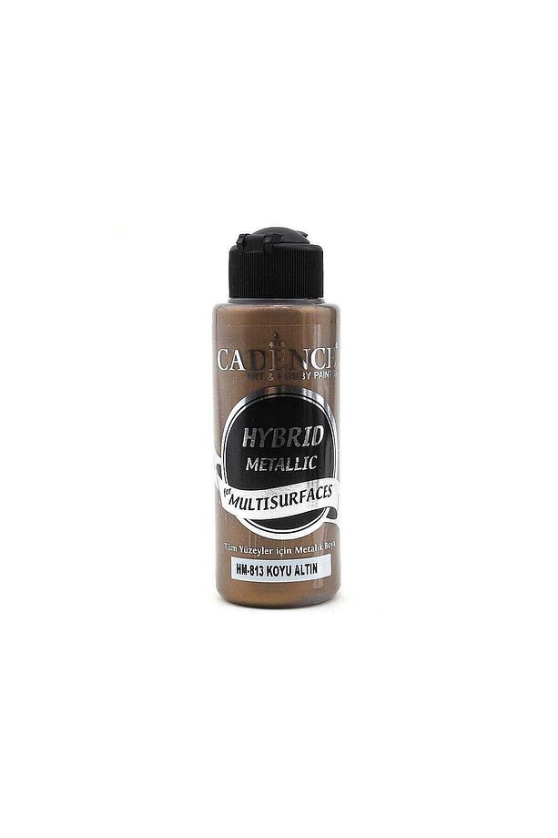 Hybrid Multisurface Metalik Boya 120 Ml. Hm-813 Koyu Altın - 1