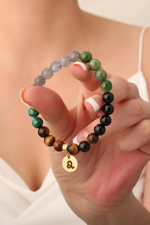 Leo Natural Stone Bracelet