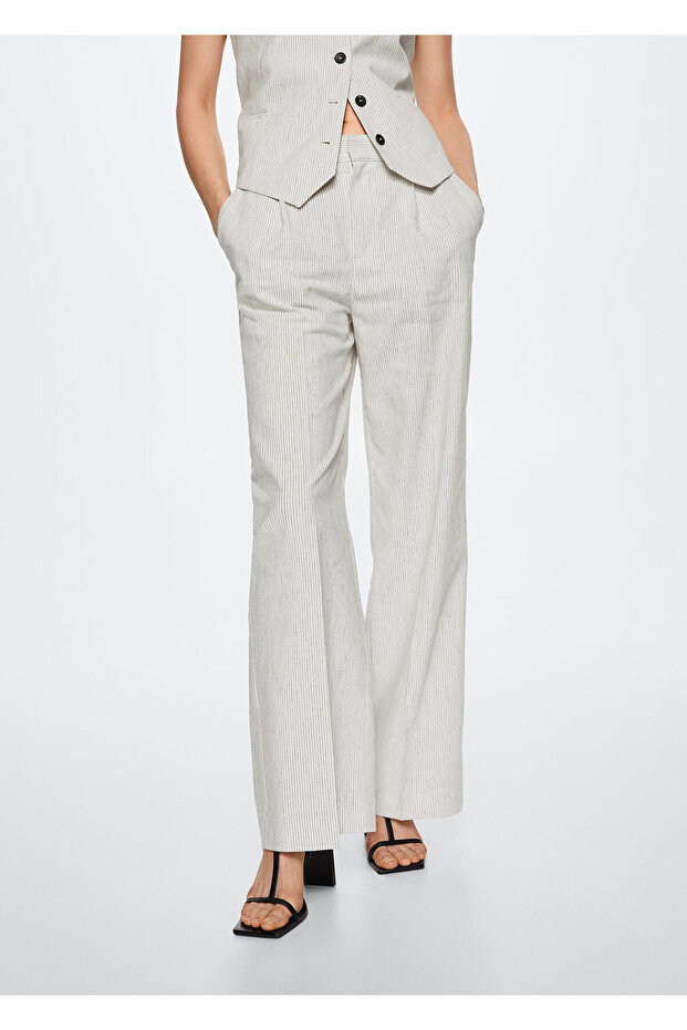 Kadın Natürel Pantolon - 2