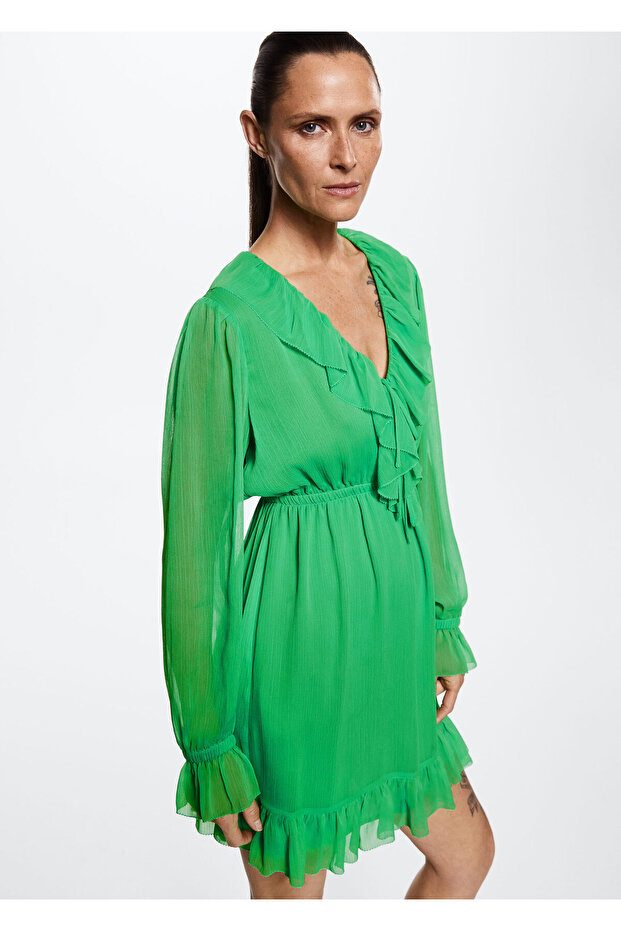 Yeşil Kadın Elbise  37072884 - 2