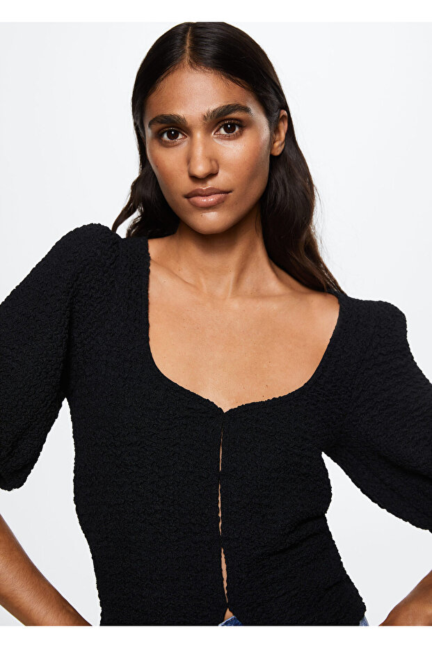 Siyah Kadın Bluz  37051270 - 6