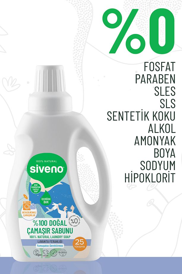 %100 Doğal Çamaşır Sabunu %100 Bitkisel Deterjan Yumuşatıcı Gerektirmez Konsantre 750 ml X 4 Adet - 4