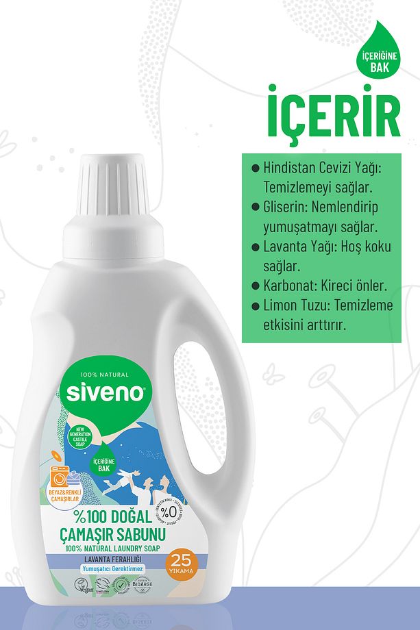 %100 Doğal Çamaşır Sabunu %100 Bitkisel Deterjan Yumuşatıcı Gerektirmez Konsantre 750 ml X 4 Adet - 5