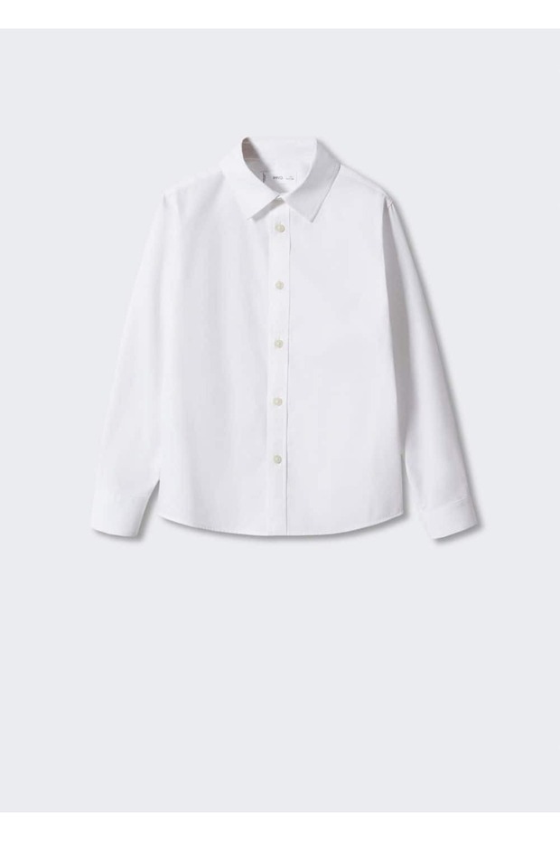 Normal kesim poplin gömlek elbise - 1