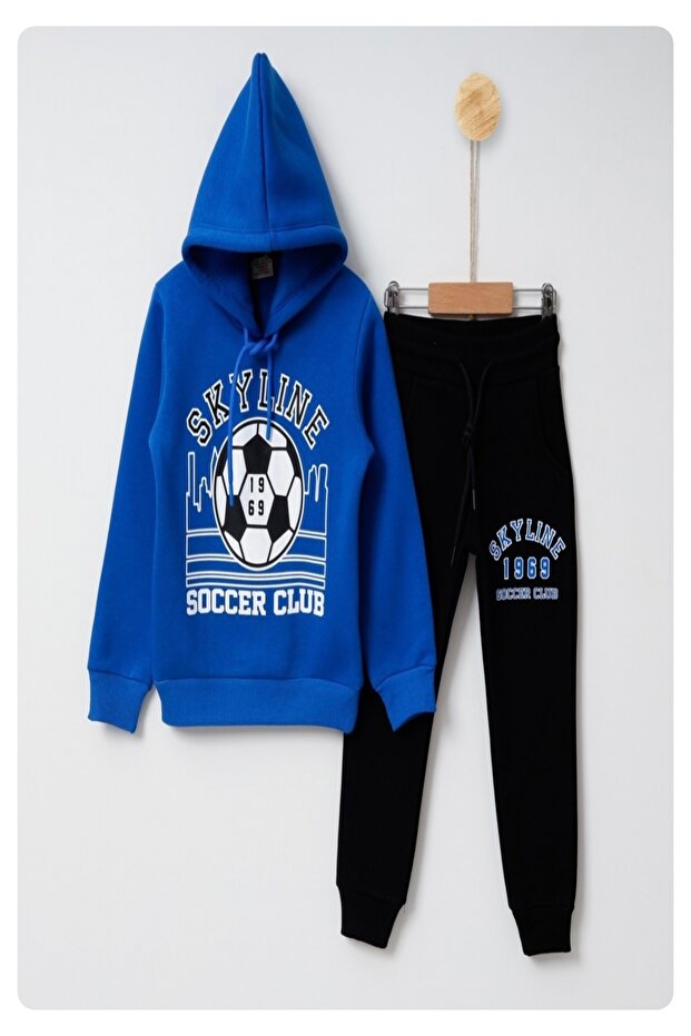 boy three string raised tracksuit suit