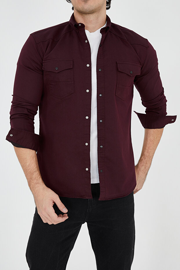 Men's Washed Denim Shirt