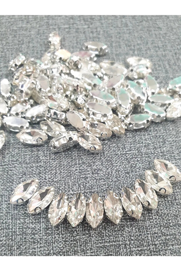 5x10 (1 سم) حجر زجاجي مكوك محاصر 100 قطعة
