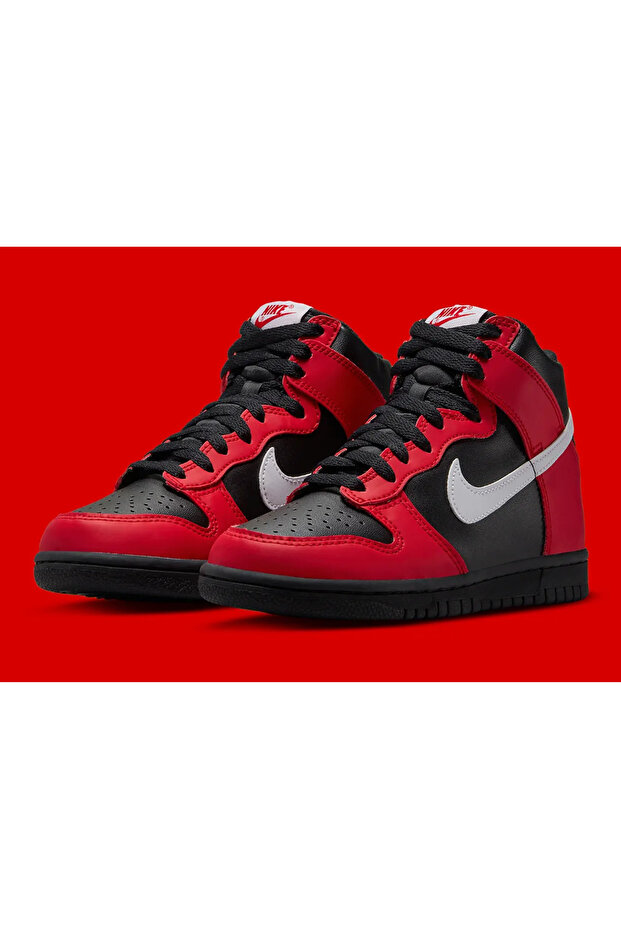 Dunk High Black Red - 3