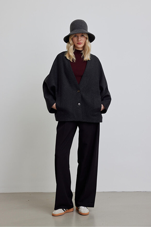 سترة ملعقة ميلانا أنثراسايت - 4