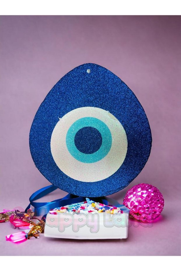 Blue Color Evil Eye Bead Styrofoam 25 cm Circumcision Birthday Baby Shower Ornament Decor