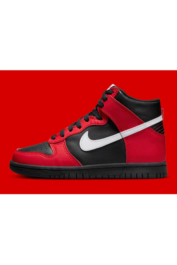 Dunk High Black Red - 1