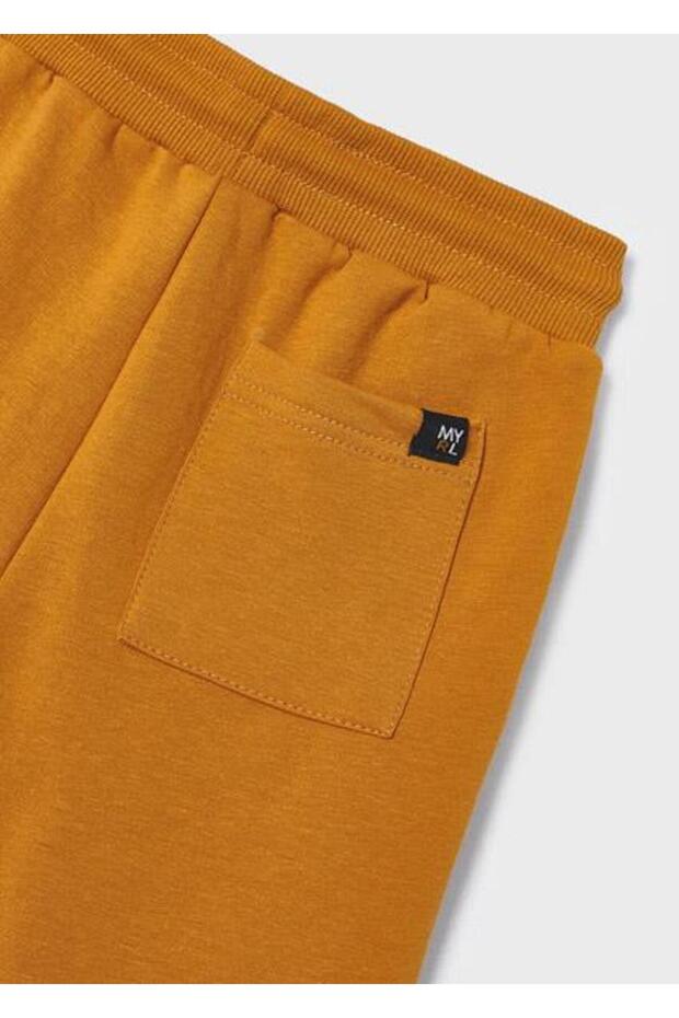 بنطال رياضي بني للأولاد من الصوف الأساسي - 3