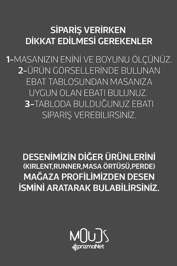 Semilo Desenli Süet Dertsiz Masa Örtüsü - 5