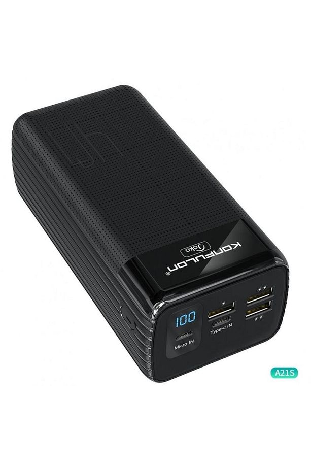 A21s 40000 Mah Konfulon Lcd Göstergeli 22.5w Pd Hızlı Şarj Fonksiyonel 4 Ayrı Çıkışlı Powerbank - 1