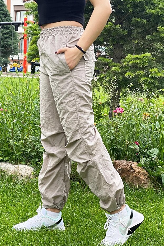 Children's Unisex Cuffs Elastic Jogger Parachute Pants