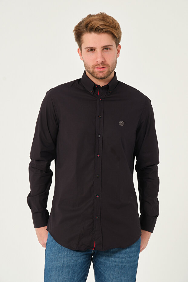 Regularfit Şeritli Gömlek - 1