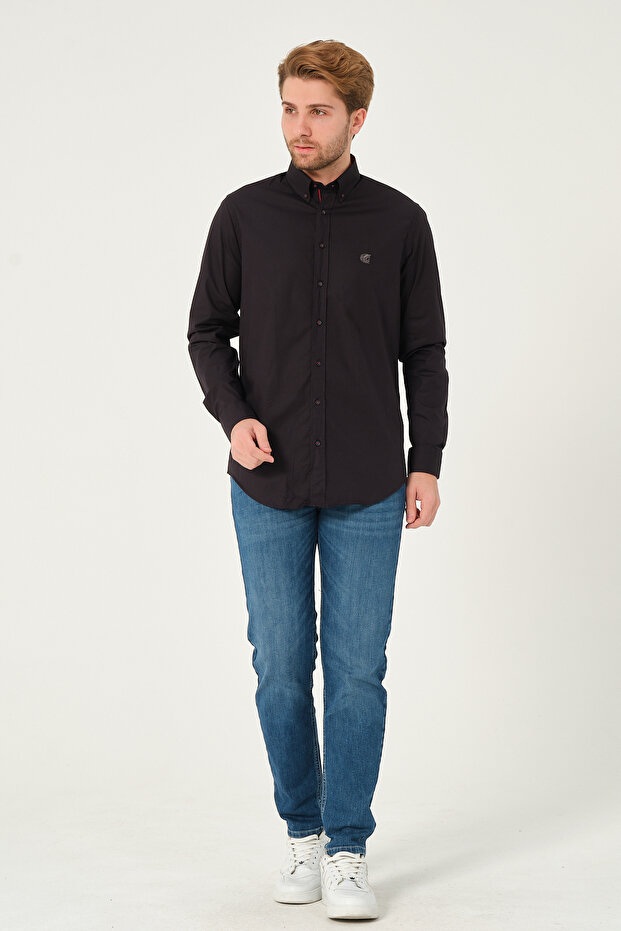 Regularfit Şeritli Gömlek - 4