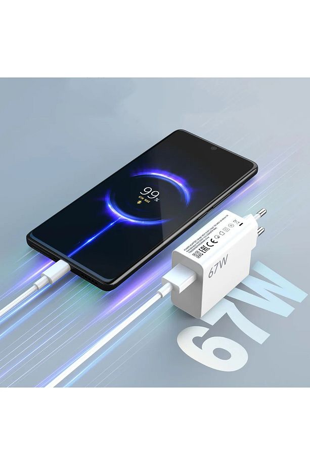 67W USB To Type-C Xiaomi iPhone15 Uyumlu  Notebook Ultrabook Turbo Şarj Aleti Adaptör Kablo (SET) - 7
