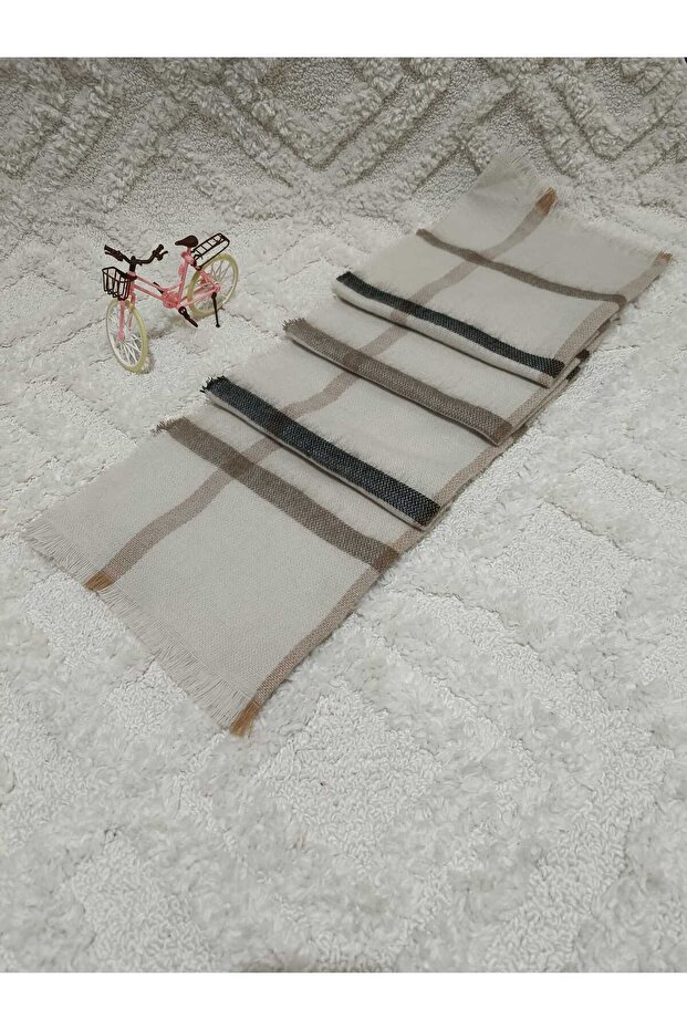 Plaid Patterned Soft Textured Double Sided Scarf & Shawl - 2