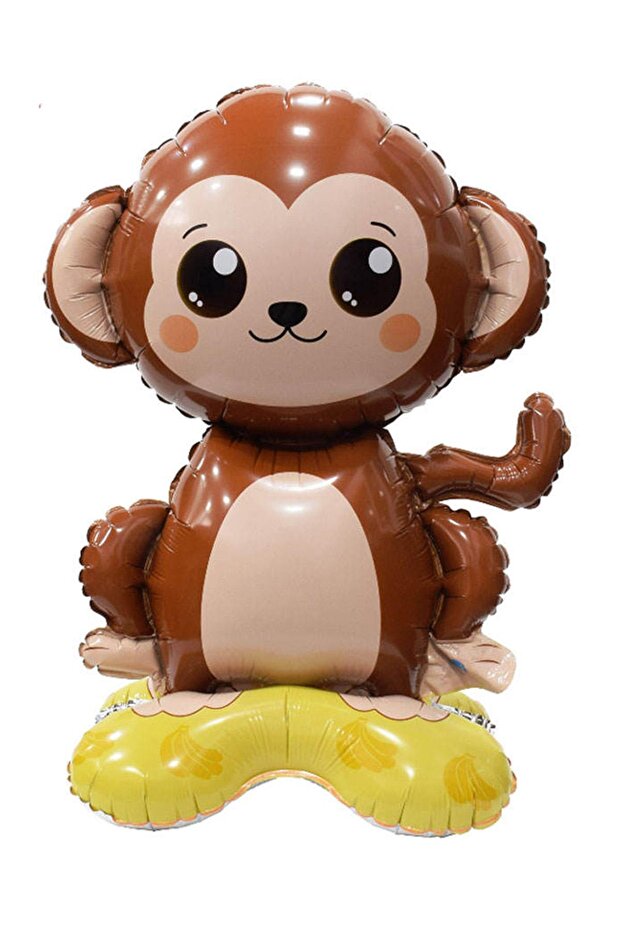 Safari Monkey Figure Footed Foil Balloon 48*50 cm