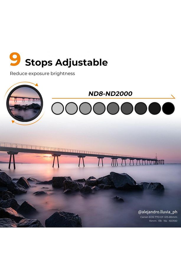82mm ND8-2000 Nano-X Varıable MRC ND Filtre - 3