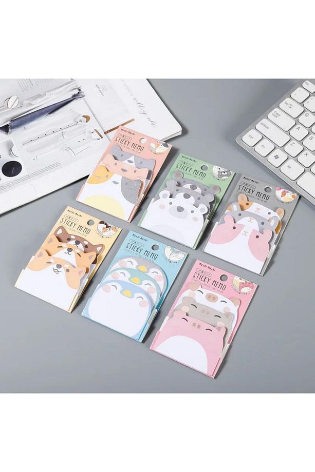 Sweet Animals Yapışkanlı Not Kağıdı Postit 1 Adet 45 Yaprak - 1