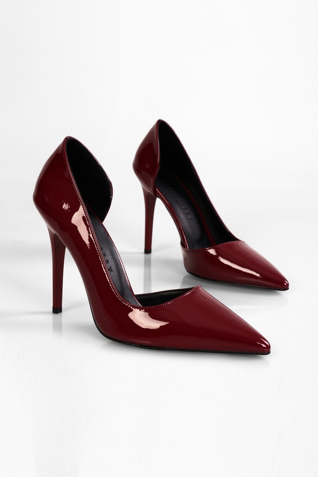 Women's Massy Claret Red Patent Leather Stiletto