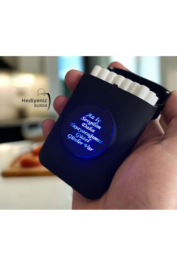 Led Işık Göstergeli Sigara Kutusu Usb Çakmak - 1