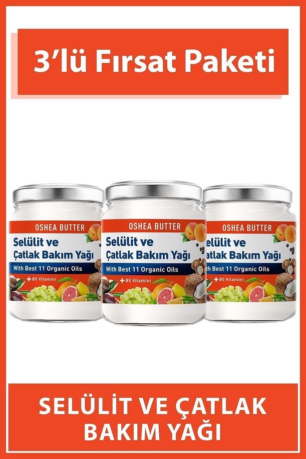 Oshea Selülit ve Çatlak Jeli Üçlü Paket - 1