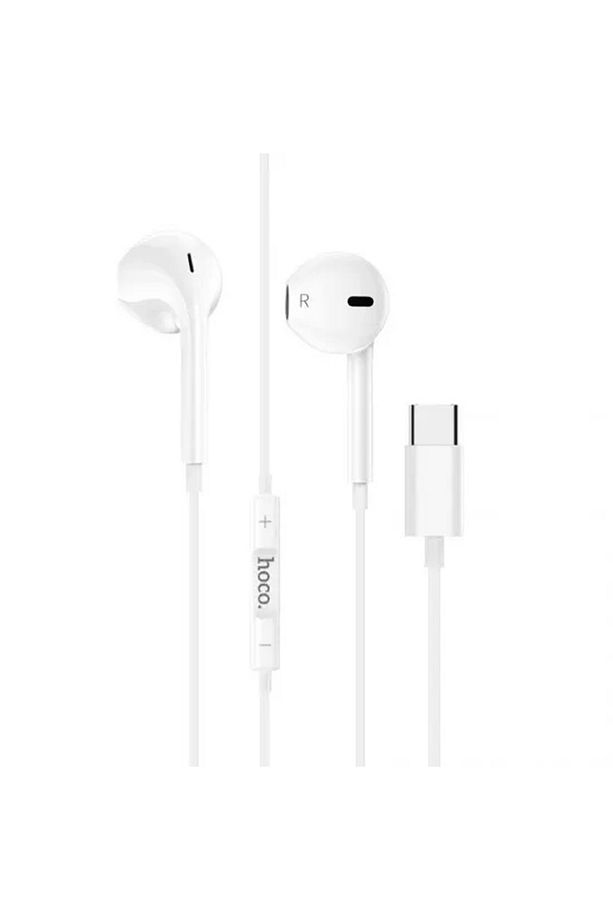 M101 Crystal Type-C Kulakiçi Mikrofonlu Kablolu Kulaklık BEYAZ - 1