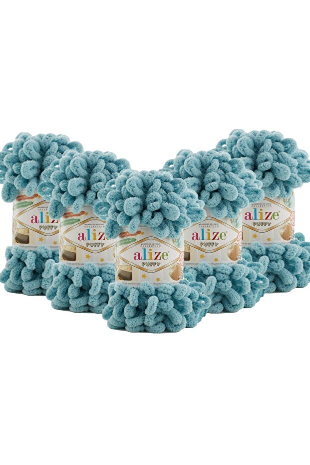 6 Pieces Puffy Azur 414 for 90X90 Baby Blanket