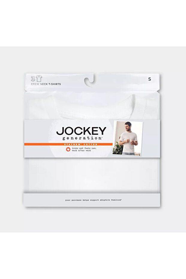 Generation™ Men's Stay New Cotton 3pk Jockey Undershirt 3 Pack