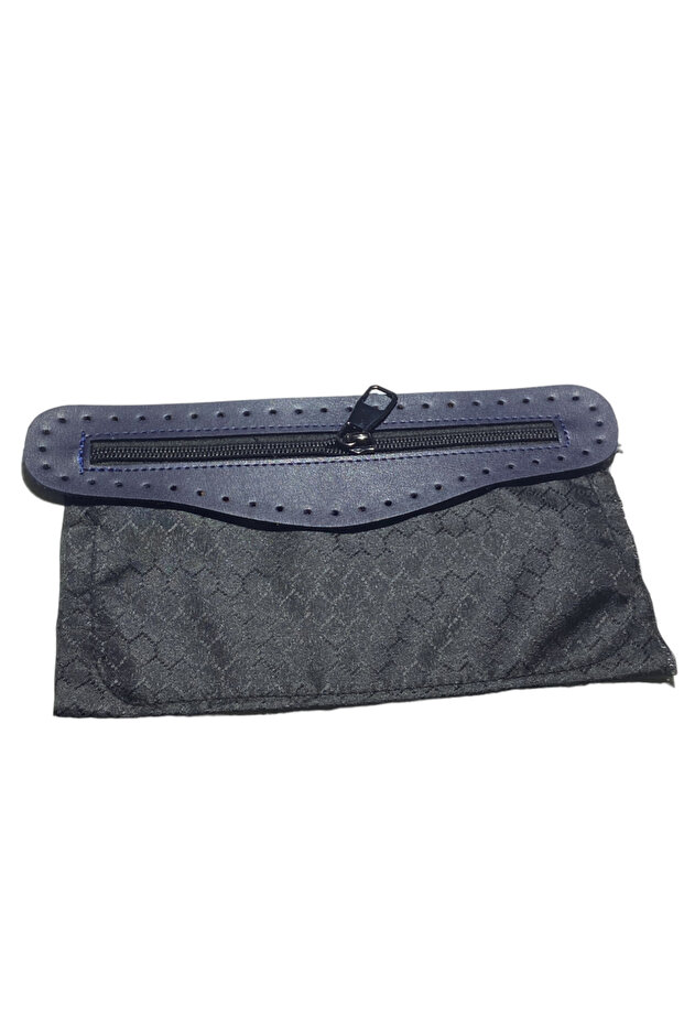 Navy Blue Lined Bag Pocket