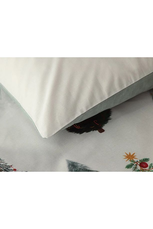 Pine Serenity Dijital Baskılı Soft Cotton Tek Kişilik Nevresim Takımı Yeşil - 4