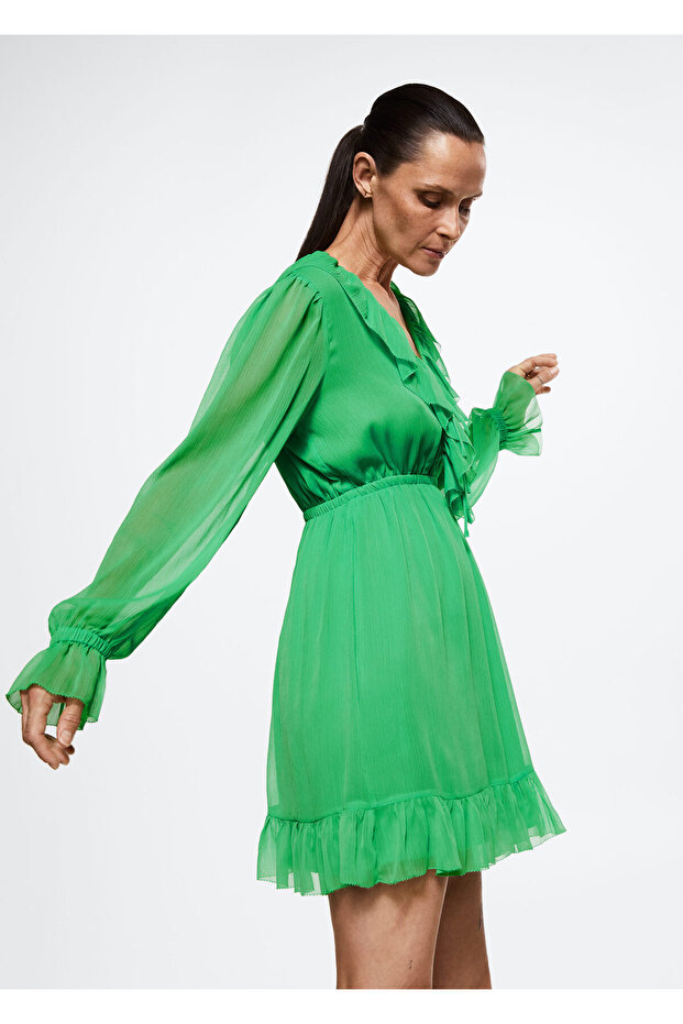 Yeşil Kadın Elbise  37072884 - 6