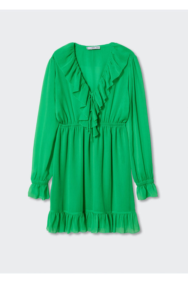 Yeşil Kadın Elbise  37072884 - 3