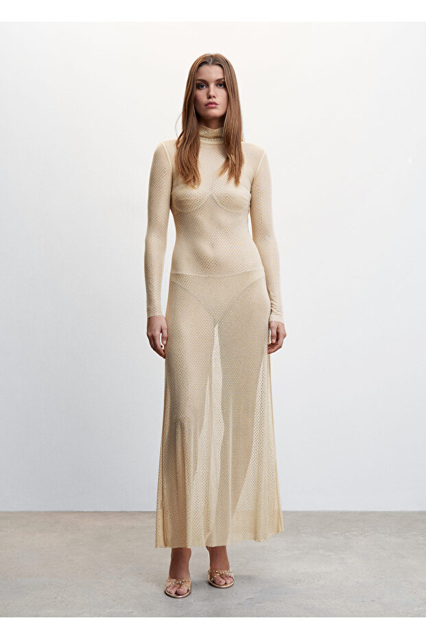 Bej Kadın Elbise 37079095 - 1