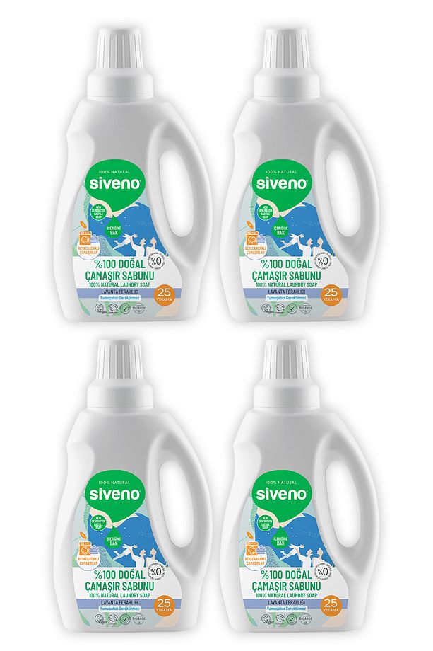 %100 Doğal Çamaşır Sabunu %100 Bitkisel Deterjan Yumuşatıcı Gerektirmez Konsantre 750 ml X 4 Adet - 3