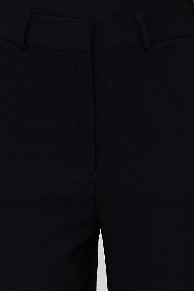 Siyah Bootcut/Çizme Paça Dokuma Pantolon TWOSS24PL00024 - 6