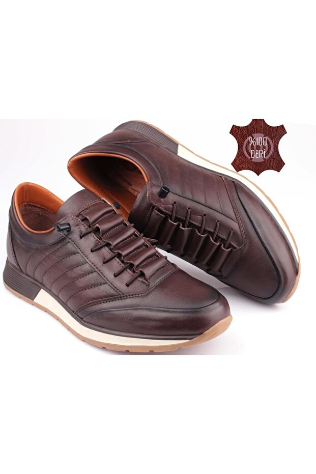 Inside and Outside Genuine Leather Orthopedic Ultra Comfortable Stylish Men's Shoes BRT01S