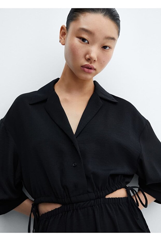 Elastik apreli elastik yaka - 5