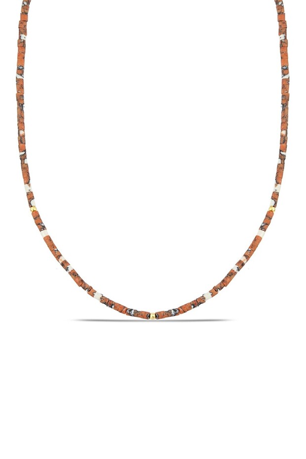 Doğal Taşlı Dİzi Kolye - 3