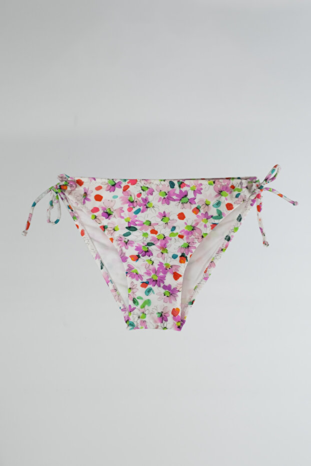 Girl's Waiter Boy Floral Single Bottom Bikini