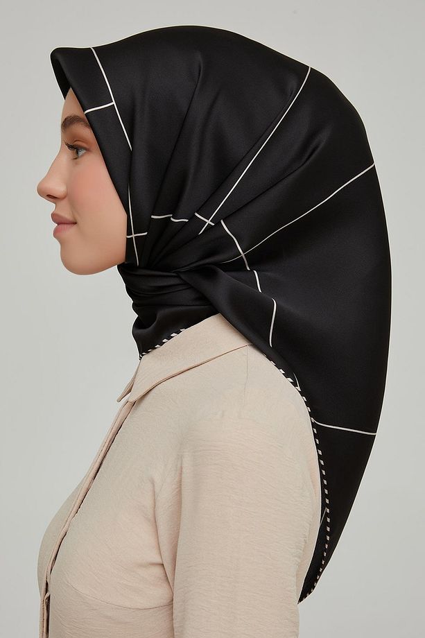 Nostalji Serisi Ipek Twill Eşarp 8655d-02 - 4
