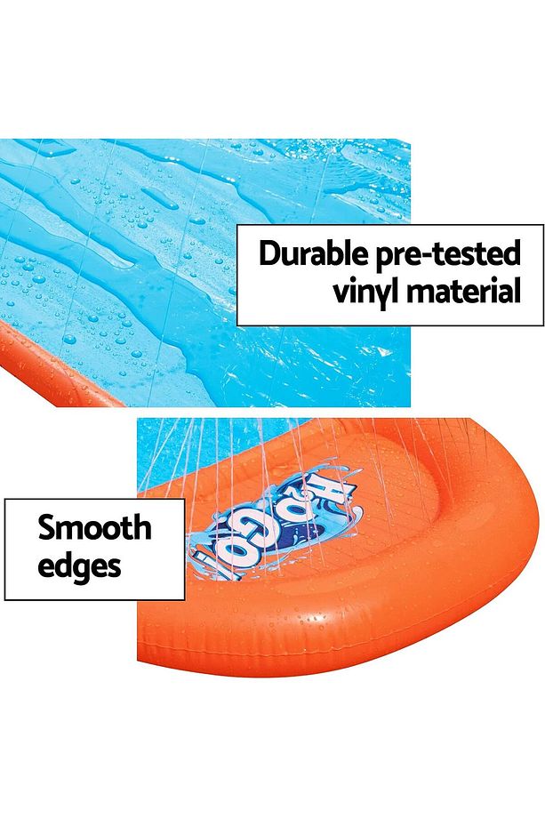 H20go Single Water Slide, 4,88 M Şişirilebilir Slip And Slide With Built-ın Sprinklers - 5