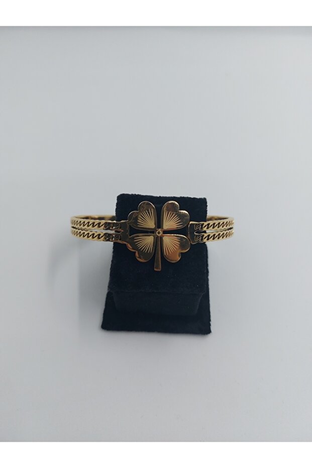 4 Yapraklı Yonca Çelik Kelepçe - 2