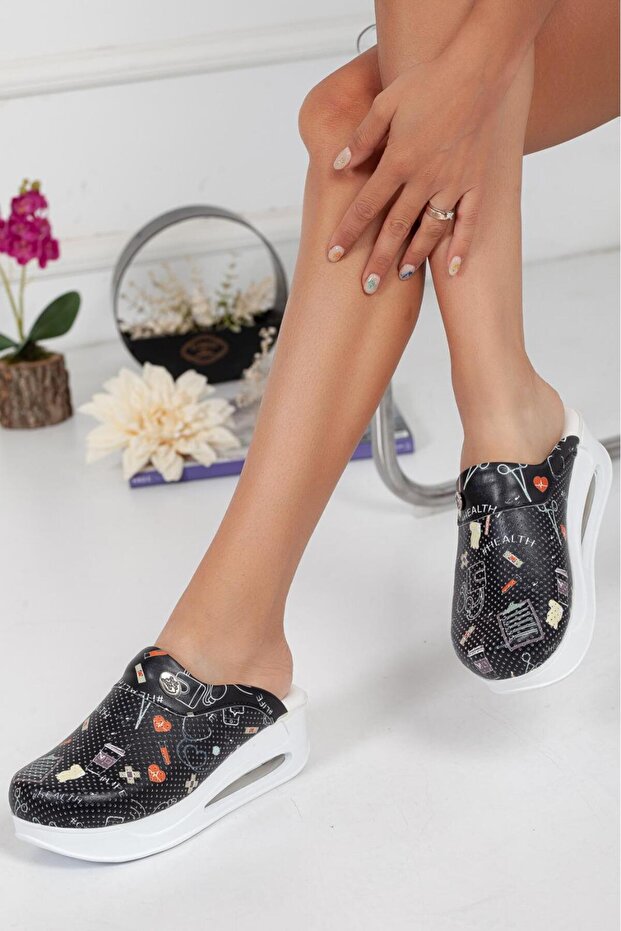 Air Sole Doctor Nurse Hospital Cook Slippers Patterned