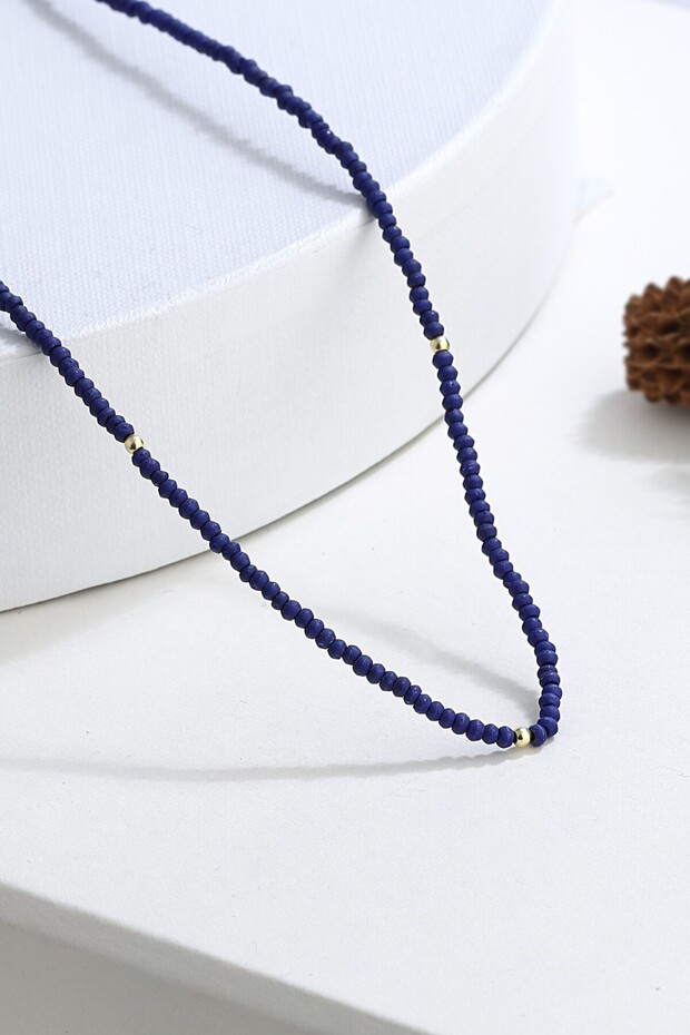 Lapis Taşlı Dİzi Kolye - 2