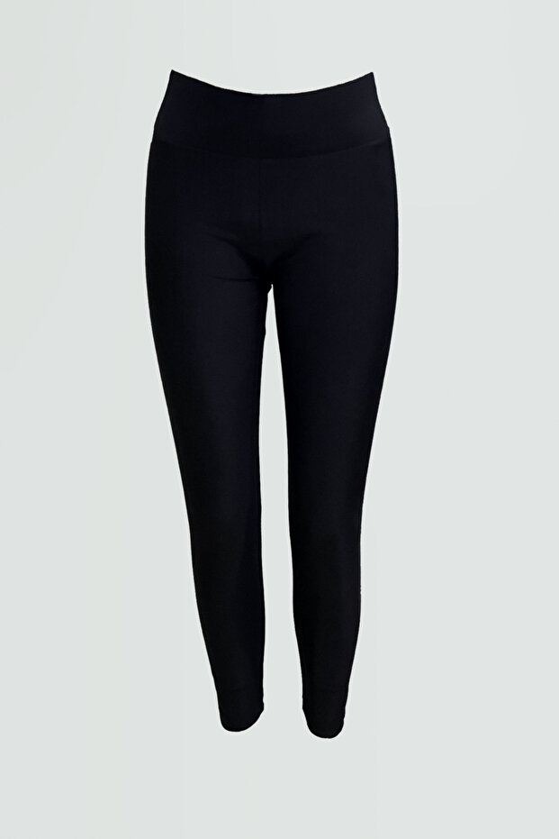 Black Shiny High Waist Disco Leggings